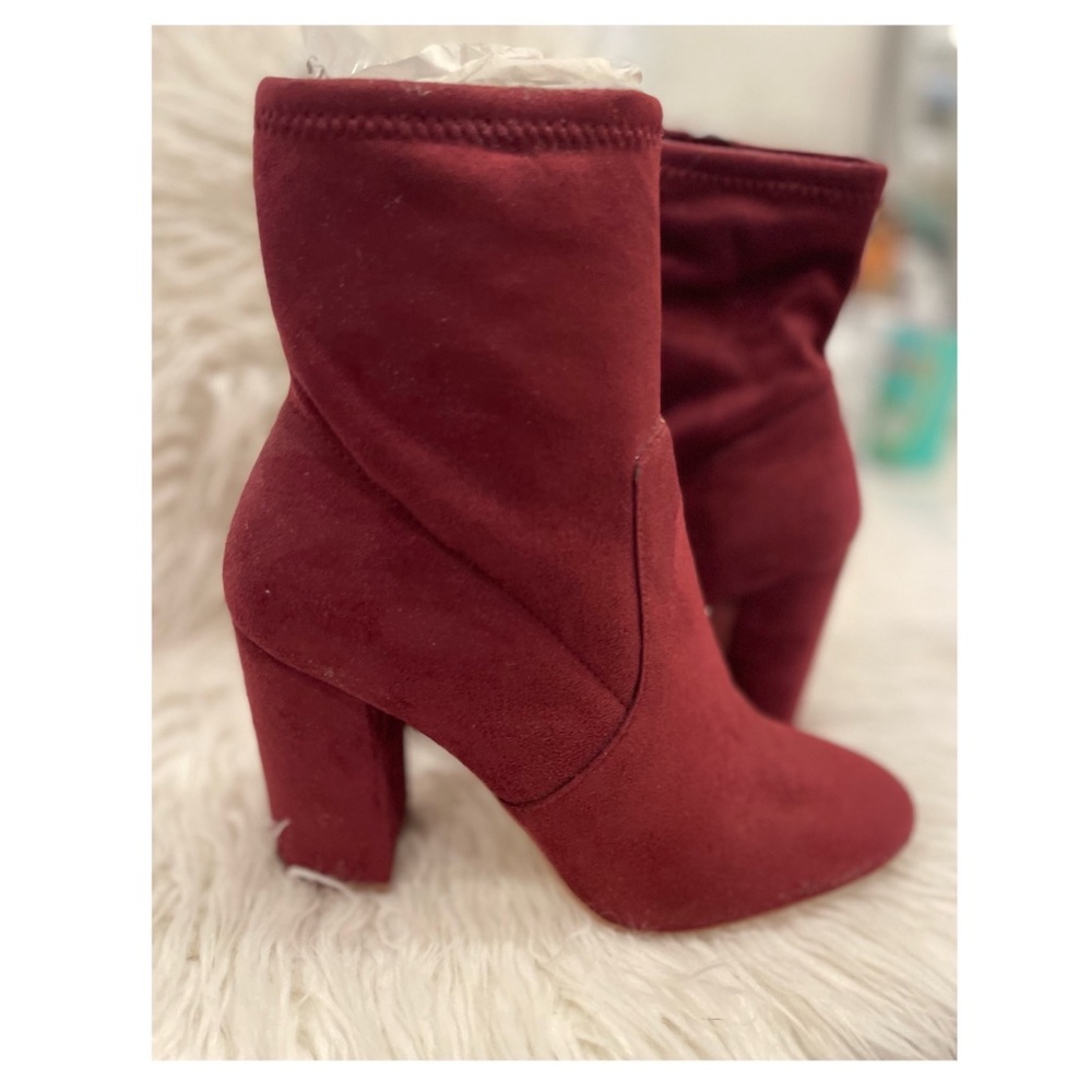 Aldo Burgundy Booties